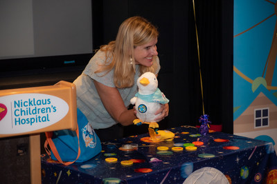 My Special Aflac Duck® helps bring joy to young patients diagnosed with cancer and sickle cell disease at Nicklaus Children's Hospital in South Florida.