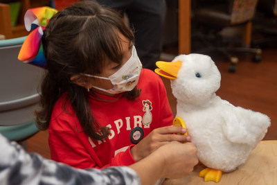 My Special Aflac Duck® helps bring joy to young patients diagnosed with cancer and sickle cell disease at Nicklaus Children's Hospital in South Florida.