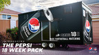 PEPSI® ANNOUNCES LARGER THAN LIFE INNOVATION JUST IN TIME FOR NFL KICKOFF: "THE 18 WEEK PACK," A PEPSI PACK YOU CAN LIVE IN ALL SEASON LONG