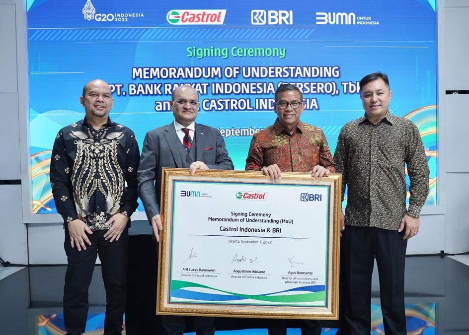 BRI Collaborates with PT Castrol Indonesia to Provide Banking Services to Lubricant Distributors and Outlets - Vimarsana News