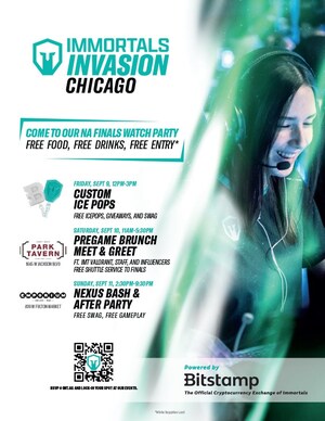 IMMORTALS INVASION POWERED BY BITSTAMP COMING TO CHICAGO