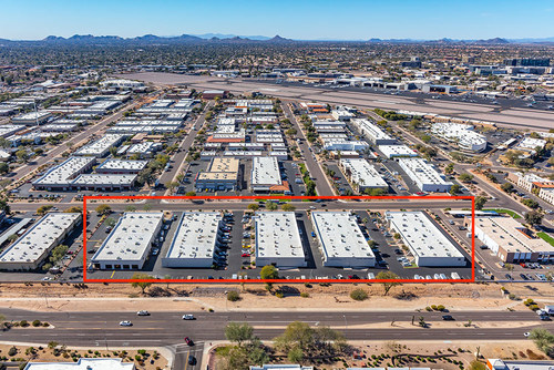 The five buildings in the Cimmaron Industrial Park include nearly 95,000 square feet of rentable industrial space spread across approximately 7 acres of land.