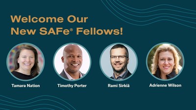 Scaled Agile is proud to welcome Tamara Nation, Timothy Porter, Rami Sirkiä, and Adrienne Wilson to the SAFe® Fellow Program 