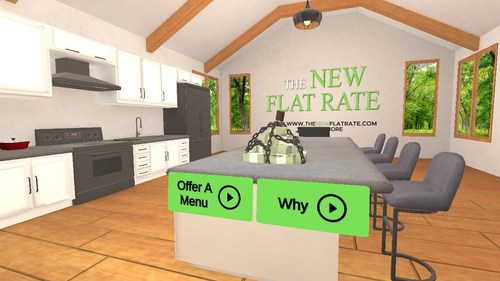 The New Flat Rate is diving into the realm of VR by being one of a limited number of vendors to have a booth inside the new Daikin Comfort Technologies virtual training portal.