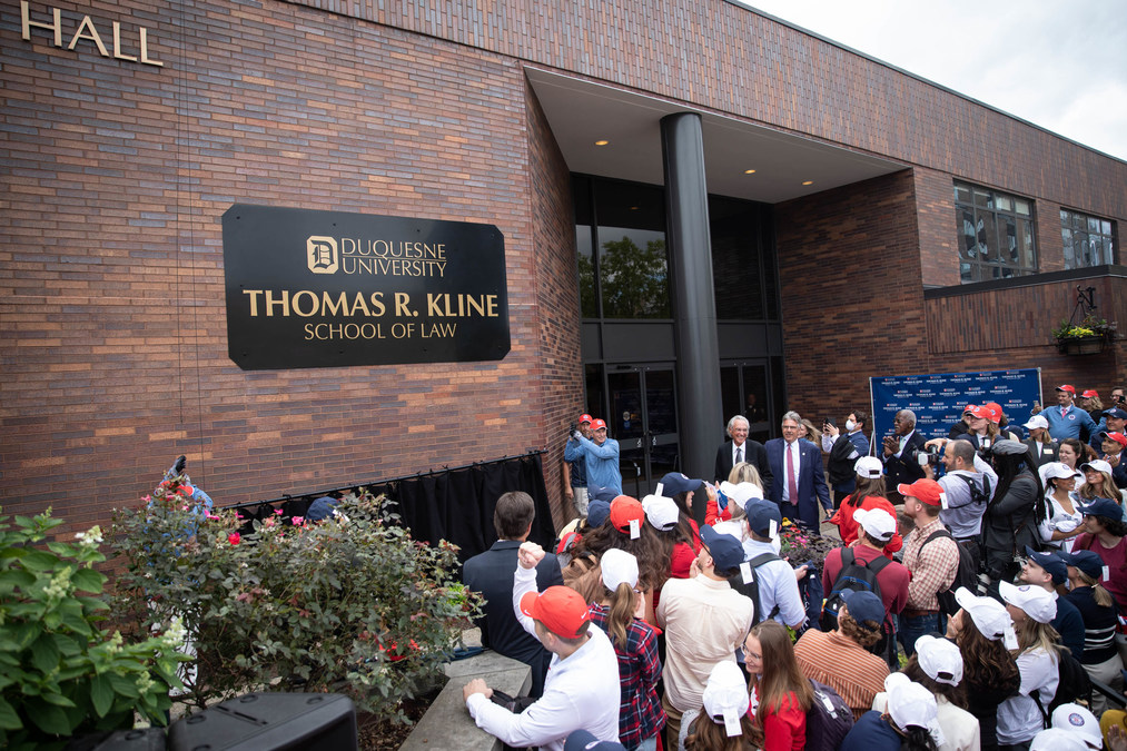 KLINE COMMITS $50 MILLION TO DUQUESNE UNIVERSITY TO NAME LAW SCHOOL - Vimarsana News