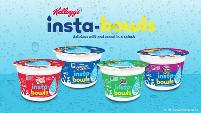Add cold water to new Kellogg’s® Instabowls and get real milk, a delicious and convenient way to enjoy fan-favorite Kellogg’s cereals outside of the kitchen