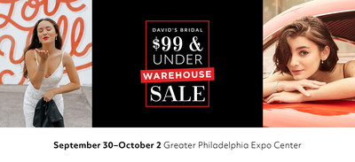 David s Bridal Announces Second Annual 99 and Under Warehouse Sale with over 20 000 gowns dresses and accessories