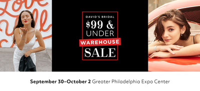 David's Bridal will host its second annual $99 and Under Warehouse Sale at the Greater Philadelphia Expo Center September 30-October 2.