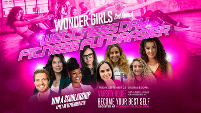 Wonder Girls hosts its 2nd annual Wellness Day | Fitness Fundraiser on Friday, September 23, 2022, from 5 pm - 8 pm at Varsity House in Orangeburg, NY.Wonder Girls will announce its winner for a $1,500 scholarship at the event.Funds raised will support educational programming and scholarships.