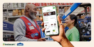 Lowe’s and Instacart announced that same-day delivery is now available from more than 1,700 Lowe’s stores nationwide.