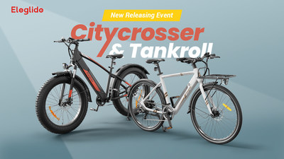 Eleglide releases new city e-bike Citycrosser, and fat tire e-bike Tankroll on Geekbuying from September 15th to September 22nd.