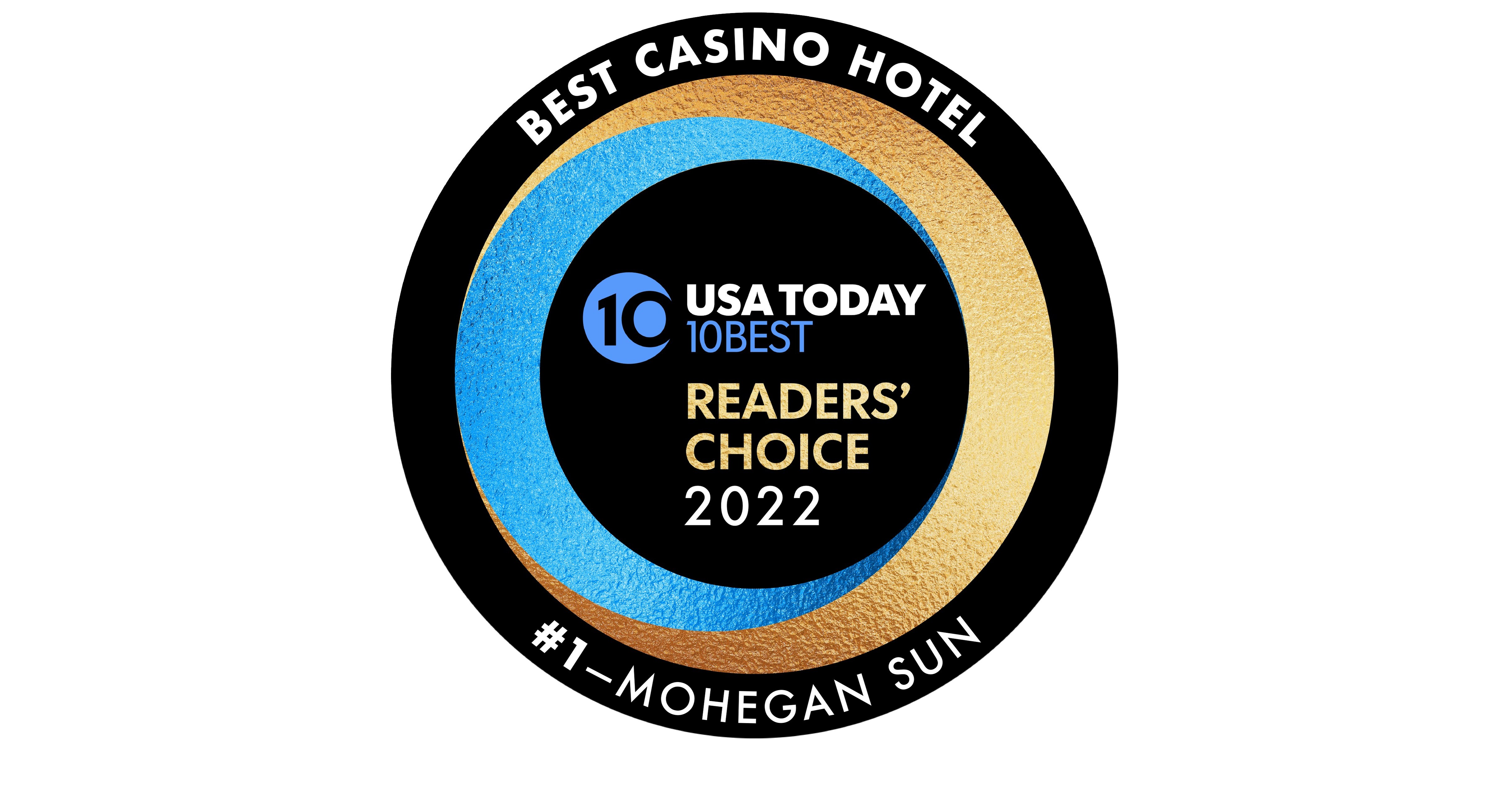 Mohegan Sun Voted 1 "Best Casino Hotel" For Fifth Consecutive Year by