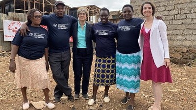 Ann Costello, Executive Director of the Golisano Foundation and Dr. Alicia Bazzano, Special Olympics Chief Health Officer visit Special Olympics Kenya to promote inclusive health.