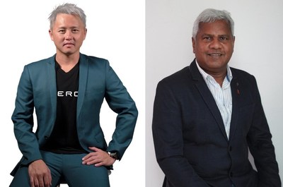 Verde's new President and CEO Jack Wong (left) and outgoing President Balakrishnan Muthu.