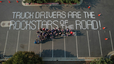 The GUINNESS WORLD RECORDS title for the largest toy truck sentence, officially the longest toy car sentence, stretched more than 65 feet wide and almost 14 feet tall and took more than 30 Truckstop employees to accomplish.