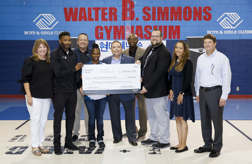 (left to right) Angela Hendrix, vice president of marketing and public relations, Savannah Economic Development Authority (SEDA), Terrance Ross, sales manager, Genesis of Savannah, Brandon Ramirez, director, corporate social responsibility, Genesis Motor America, Karen Hamilton Thompson, Club Unit Director, Frank Callen Boys and Girls Club, Mark Lindsay, chief executive officer, Frank Callen Boys and Girls Club, John Brooks, board of directors chairman, Frank Callen Boys and Girls Club, Chris Schimek, general manager, Genesis of Savannah, Vanessa Perez, Genesis Motor America, Trip Tollison, president and chief executive officer, Savannah Economic Development Authority, in Savannah, Ga. on September 9, 2022.