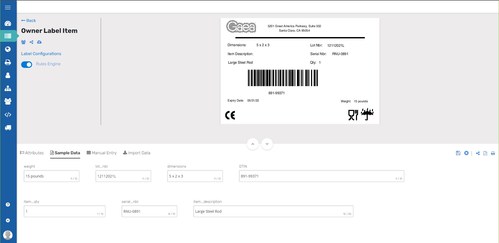 Synkrato label template overview