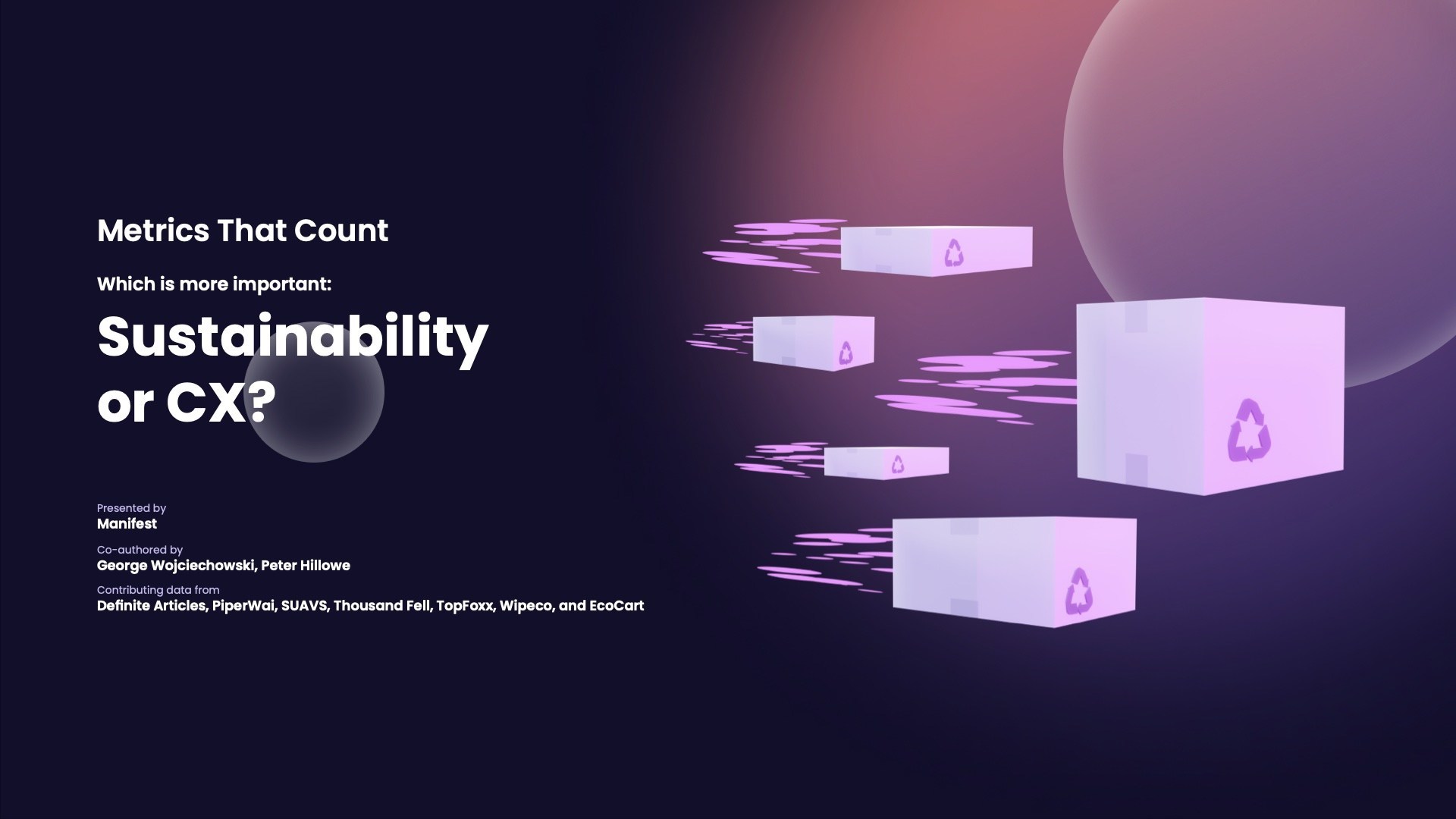 Hypothesis Proven: Sustainability is Customer Experience, 11 Page Sustainable Commerce Market Analysis from Former ShipBob Cofounder