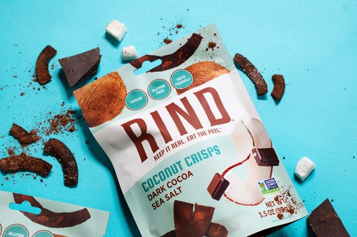 RIND unveils new Dark Cocoa Sea Salt Coconut Crisps.