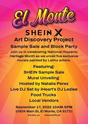 To celebrate National Hispanic Heritage Month, SHEIN and the City of El Monte host a block party honoring local Latino artists and designers.