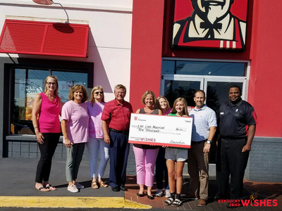 Laurinburg, NC non-profit, Live Like Madison, was awarded a Kentucky Fried Wishes grant to help fund its Madison’s Toy Chests program. The program prepares toy chests at children’s hospitals for pediatric cancer patients in their local community.