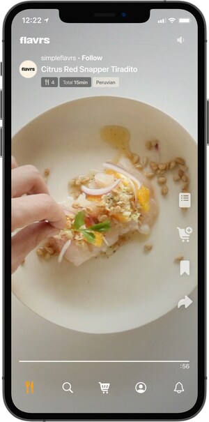 Introducing flavrs, the First App Marrying Premium Content and Commerce for Foodies