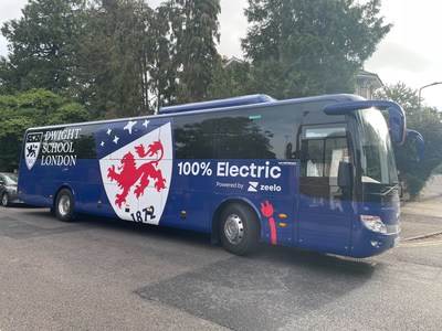 UK's first electric school bus powered by Zeelo for Dwight School London