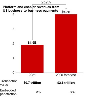 Platform and enabler revenues from US business-to-business payments