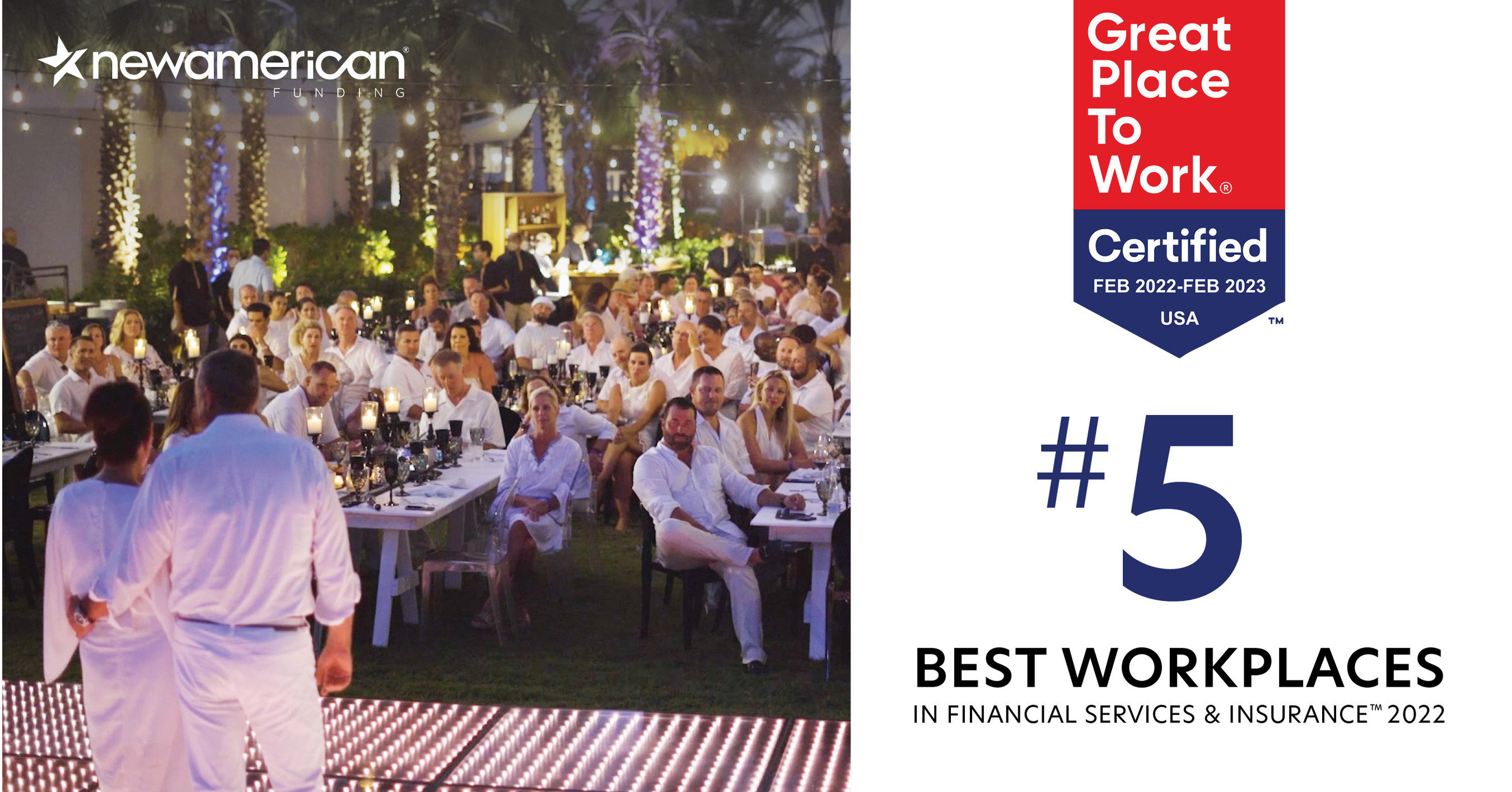 In Good Company New American Funding Ranked Among Best Workplaces in U.S.