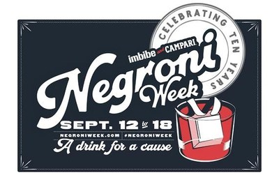 CAMPARI® & IMBIBE RAISE A TOAST TO A DECADE OF GIVING BACK WITH NEGRONI WEEK®