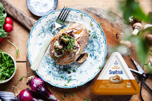 Norseland Inc. introduces its version of Forest Gold; New Snofrisk® Wild Mushroom, Fresh Spreadable Cheese during National Mushroom Month