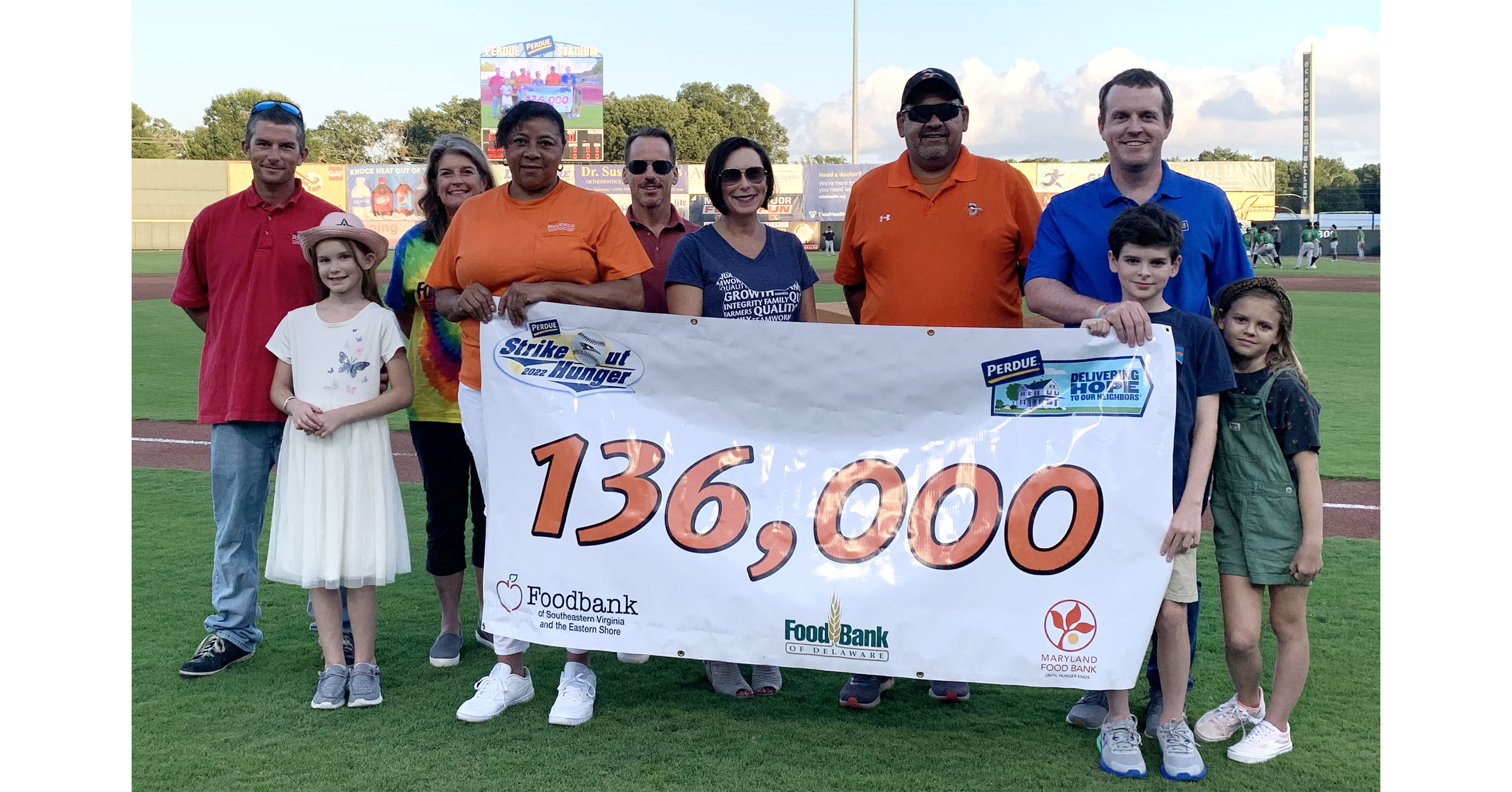 2022 Perdue Strike Out Hunger Challenge on Delmarva Delivers 136,000
