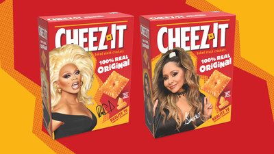 CHEEZ-IT® CROWNS 100% REAL ORIGINALS OF REALITY TV — SNOOKI AND RUPAUL — WITH EXCLUSIVE BOX FEATURES