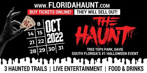 The highly-awaited Haunted Attraction will feature several activities throughout the month of October, including terrifying walks amidst haunted woods, filled with frightening creatures; along with food trucks, beer and wine, music, live entertainment, and much more.