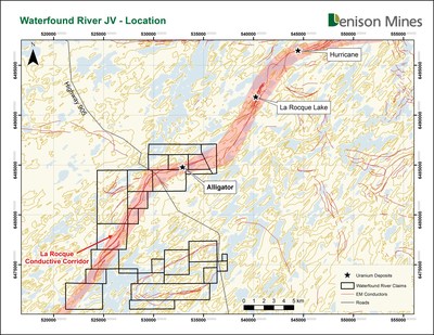 Figure 1 – Location – Waterfound River JV (CNW Group/Denison Mines Corp.)