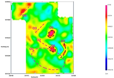 Figure 2: Conductivity model of the Ontenu Block interpreted from the MT Mobile survey data (CNW Group/Kainantu Resources Ltd.)