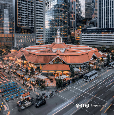 Lau Pa Sat Airview Visit Singapore's Iconic and "Best Looking"* Food Hall Lau Pa Sat for an Authentic Taste of Singaporean Favourite Food and products