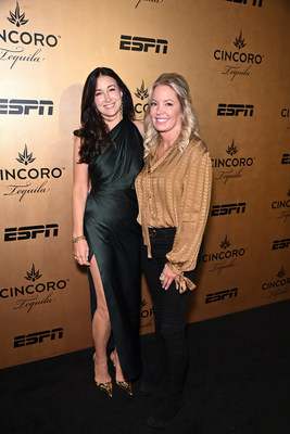 Cincoro Tequila founders, Emilia Fazzalari and Jeanie Buss celebrate the brand’s newest and fifth expression, Cincoro Gold, at a private launch party in New York City.