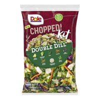 One of the country’s best-selling chopped salad kit lines is growing again with a trio of new offerings. Dole Food Company, Inc. is expanding its popular DOLE® Chopped! Salad Kit line with three new flavors that showcase the latest global and regional flavor trends -- Double Dill, Tropical Thai and Maple Pecan. One of the country’s best-selling chopped salad kit lines is growing again with a trio of new offerings. Dole Food Company, Inc. is expanding its popular DOLE® Chopped! Salad Kit line with three new flavors that showcase the latest global and regional flavor trends -- Double Dill, Tropical Thai and Maple Pecan.