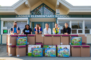 Amazon Canada Employees Surprise Four Canadian schools with over 500 LEGO sets