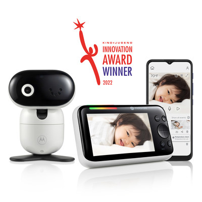 LATEST MOTOROLA NURSERY SMART VIDEO BABY MONITOR 
AWARDED 2022 K+J INNOVATION AWARD. The new Motorola PIP1610 HD CONNECT Wins “World of Kids Safety at Home Award” at Kind + Jugend.