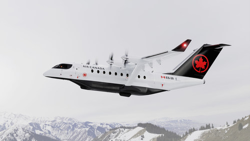 Air Canada a annoncé aujourd'hui un accord d'achat pour 30 avions hybrides électriques ES-30 en cours de développement par Heart Aerospace de Suède.  (Groupe CNW/Air Canada)