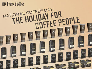 PEET'S COFFEE REVEALS NATIONAL COFFEE DAY PERKS ONLINE, IN COFFEEBARS AND VIA MOBILE APP