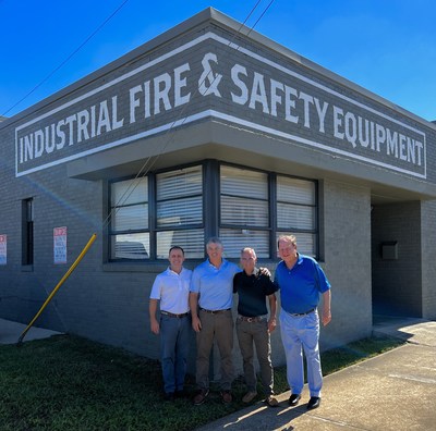 Pye-Barker Fire & Safety's Vice President of Business Development Chuck Reimel meets with leaders from Industrial Fire & Safety Equipment in Birmingham, Alabama.