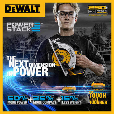 DEWALT is the world’s first major power tool brand to use pouch cell batteries designed for the construction industry.