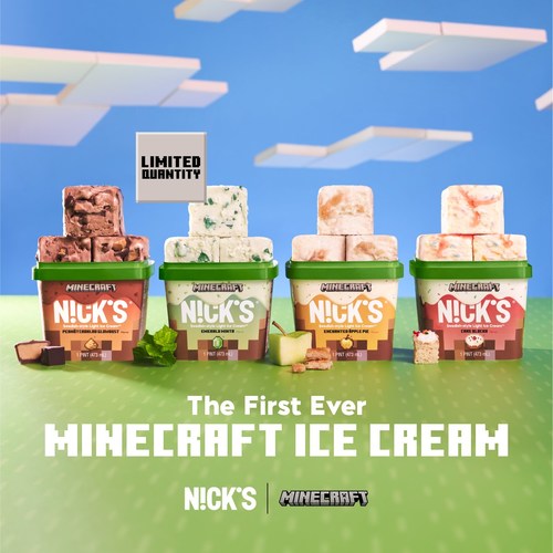 The very first Minecraft ice cream!