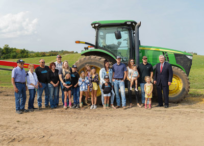 Pictured: The Anibas family and U.S. Secretary of Agriculture Tom Vilsack