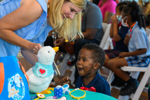 Award-winning robotic duck flocks to the Big Easy, delivering joy during national awareness month for childhood cancer and sickle cell