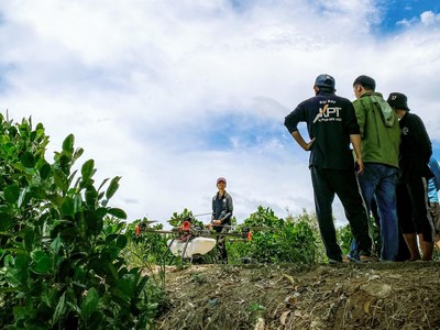 Young pilots used the XAG P100 Agricultural Drone for farm operations