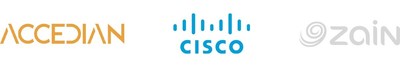 Accedian Cisco Zain Logos